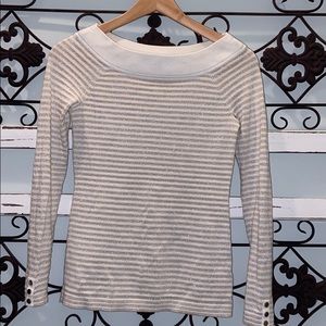 White House Black Market Boatneck Sweater Sz XXS
